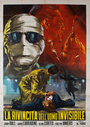 Return if the Invisible Man Original Italian quatrofolio  movie poster