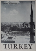 Original Turkish Travel Poster Istanbul Saint Sophia Plaza