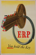 Original Marshall Plan - Great Britain Poster E.R.P. You Hold the Key