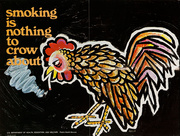 Original Anti Smoking Poster Smoking Is Nothing To Crow About