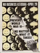 Prevent World War III Original Anti-Nuclear Weapons Poster