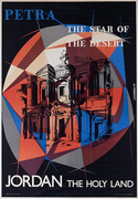 Petra The Star of the Desert<br>Jordan the Holy Land<br> Original Travel Poster