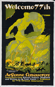 Welcome 77th, Argonne Conquerors. Original American WWI 