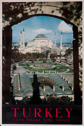 Turkey, Land Where Time Smiles Original Travel Poster