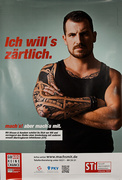 German AIDs Health Poster I Want Tenderness