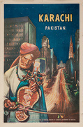 Karachi Pakistan Original Travel Poster