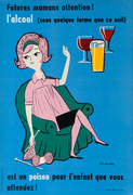 Attention Moms, Original French Health Poster