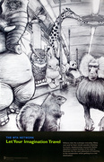 Original Arts for Transit Poster Let Your Imagination Travel