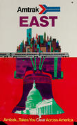 Original Amtrak RAilroad Poster EAST, Philadelphia Liberty Bell
