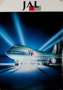 JAL 747 Original Japan Air Lines Travel Poster