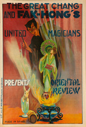 Chang and Fak Hong's United Magicians Presents, Oriental Review, Original Spanish Magic Poster 