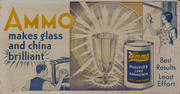 Ammo Glass Cleaner Original Trolley Card Advertising Card