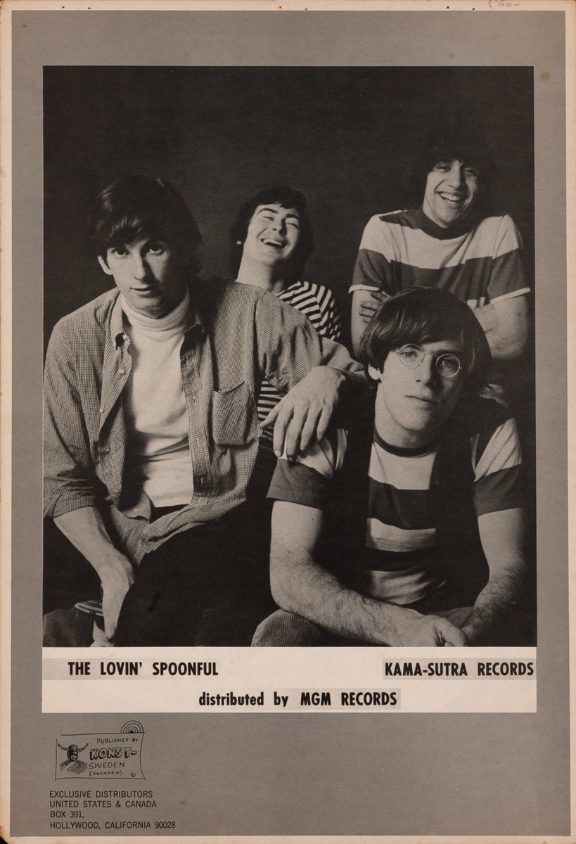 The Lovin Spoonful Original Rock and Roll Poster In the Summertime