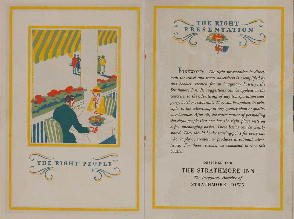 Strathmore Inn Original Paper Sample Brochure