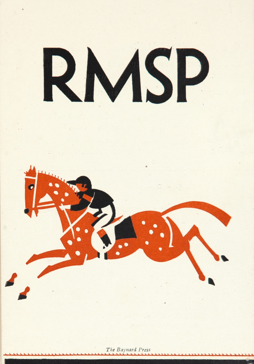 They're Off Original RMSP Horse Racing Card