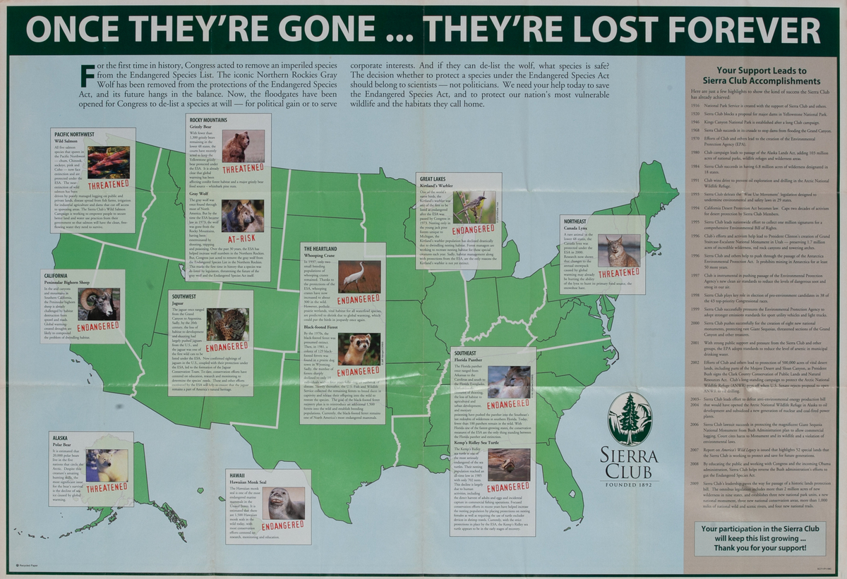 Sierra Club elevation map of the United States