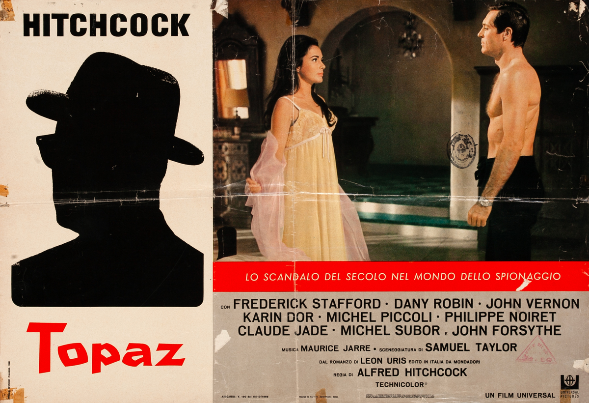 Alfred Hitchcock's Topaz Italian photobusta poster set