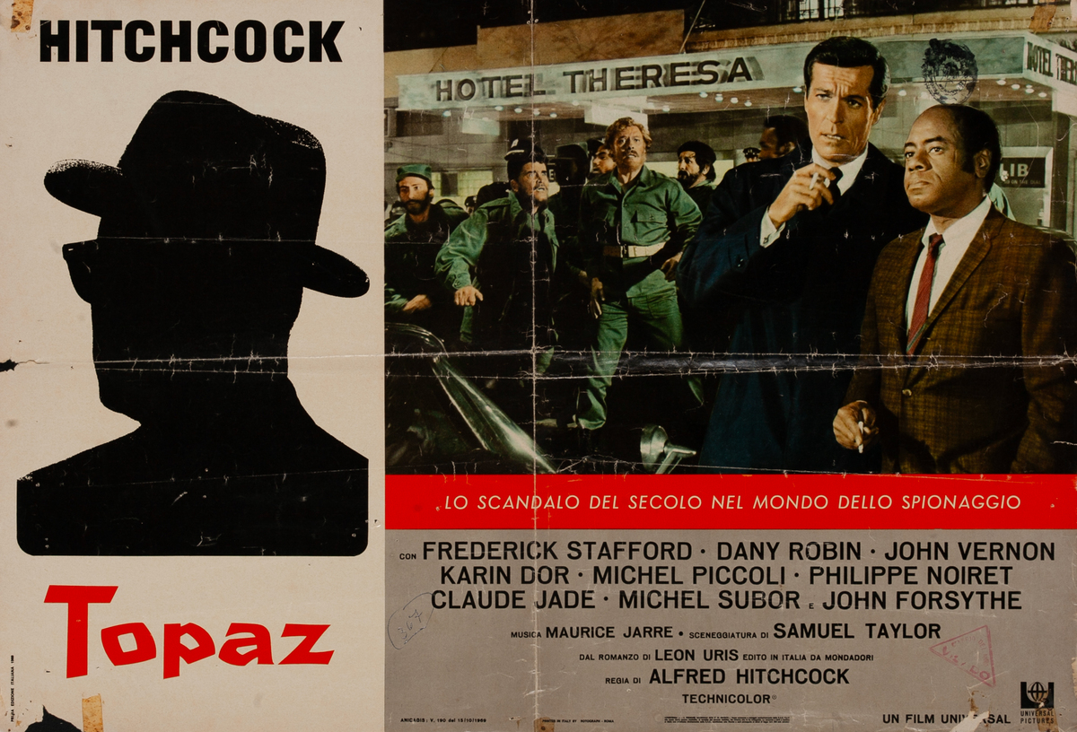 Alfred Hitchcock's Topaz Italian photobusta poster set