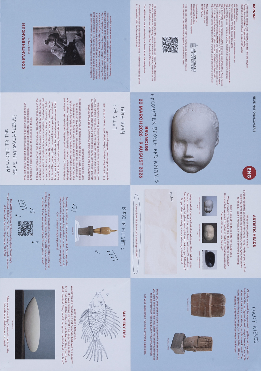 Brancusi at the Berlin Neue Nationalgalerie Art Exhibit Poster