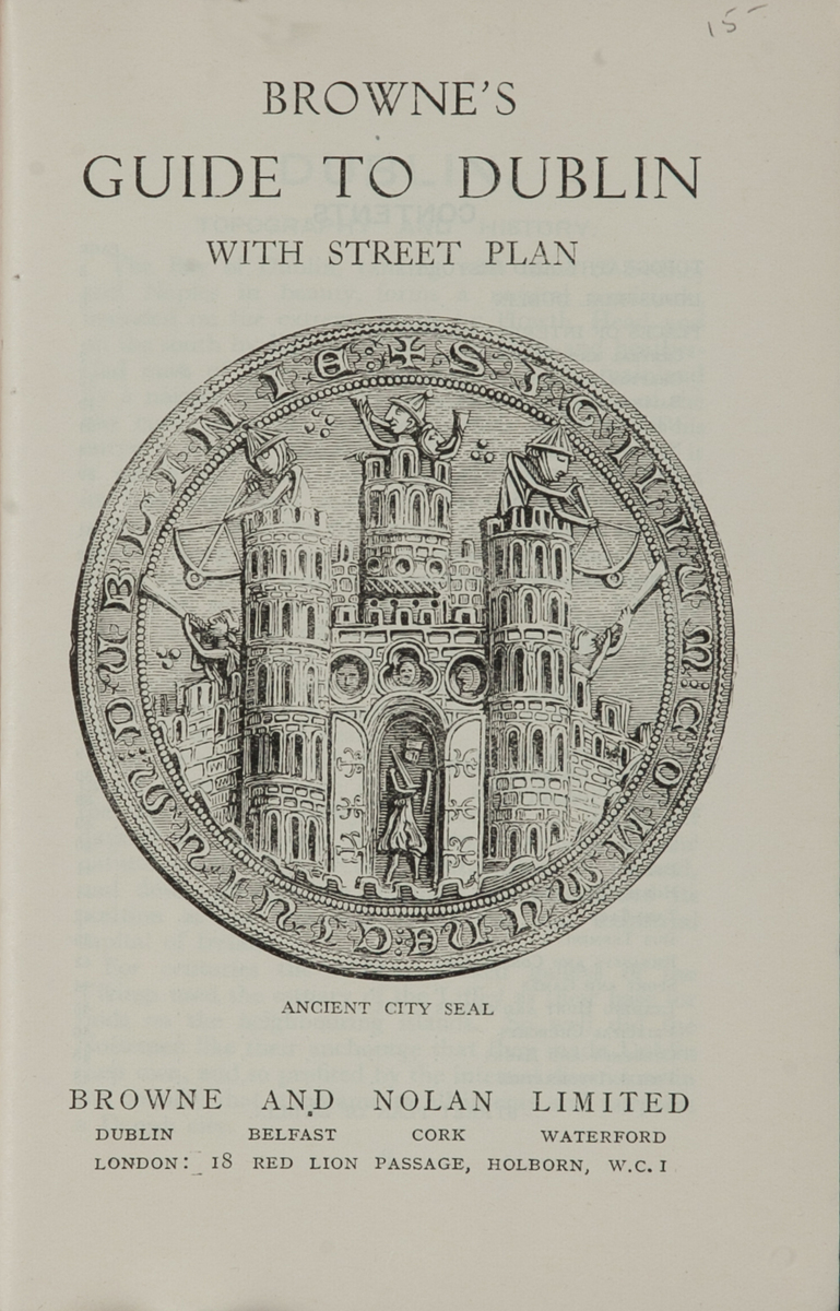 Browne’s Short Guide to Dublin and District Travel Brochure