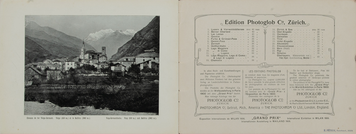 Zermatt Switzerland Brochure