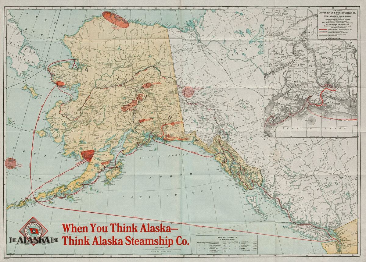 Alaska Steamship Company Travel Brochure