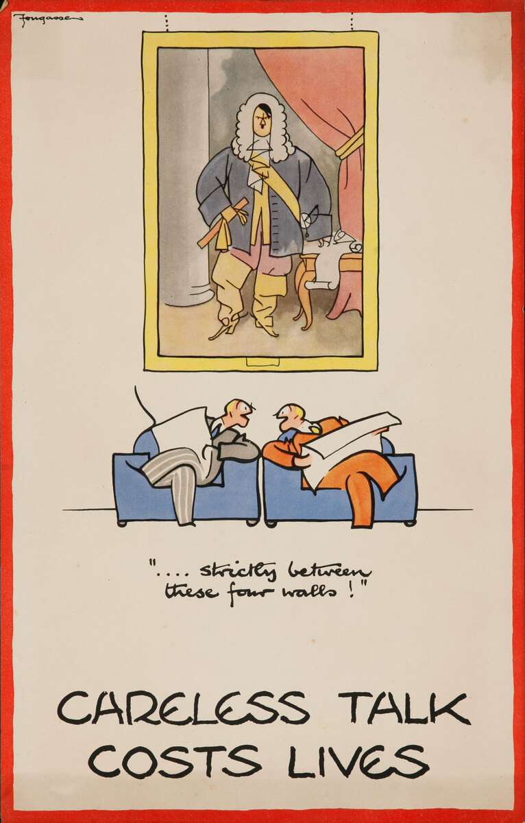 Careless Talk Costs Lives, COMPLETE SET Original British WWII Security Poster