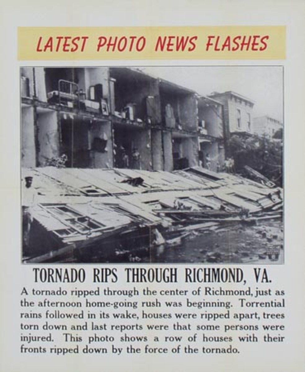 Latest Photo News Flash Original Poster Tornado Ripes Through Richmond, VA