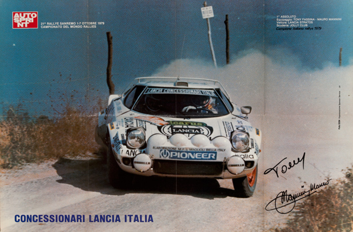 AutoSprint Original Racing Poster, Concessionari Lancia Italia