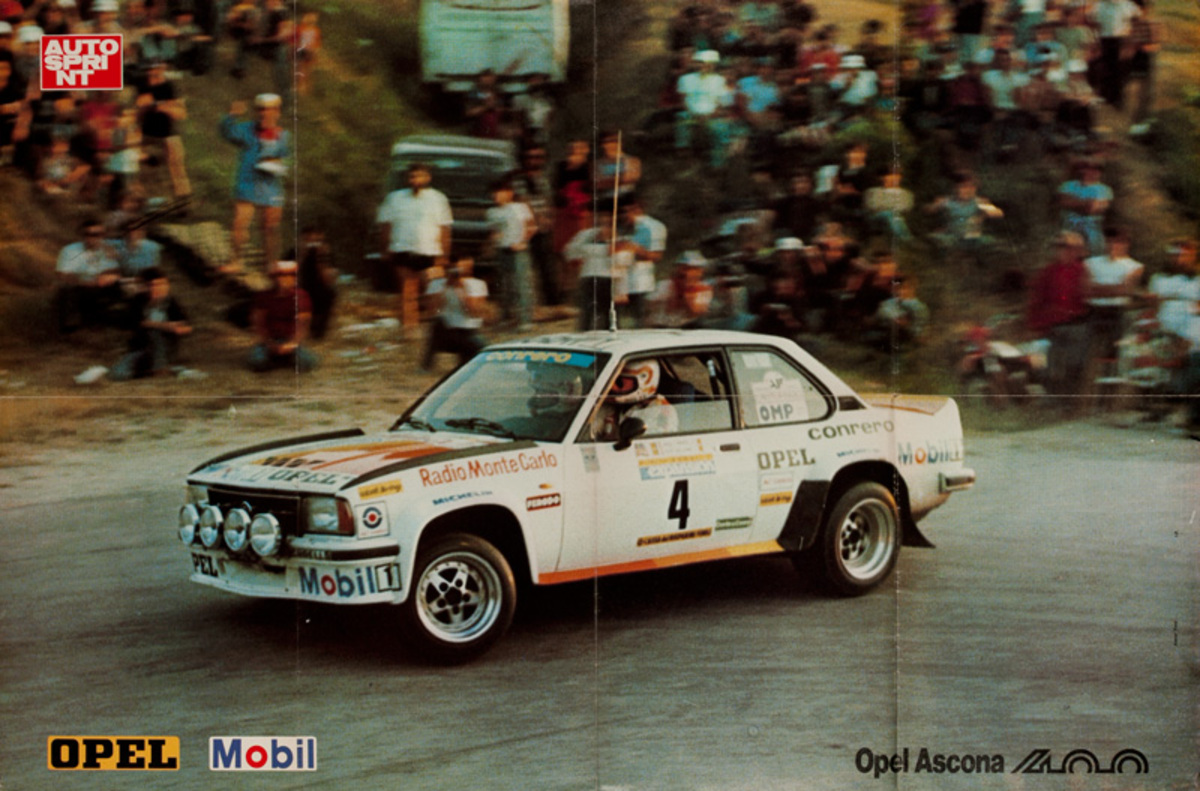 AutoSprint Original Racing Poster, Opel Ascona