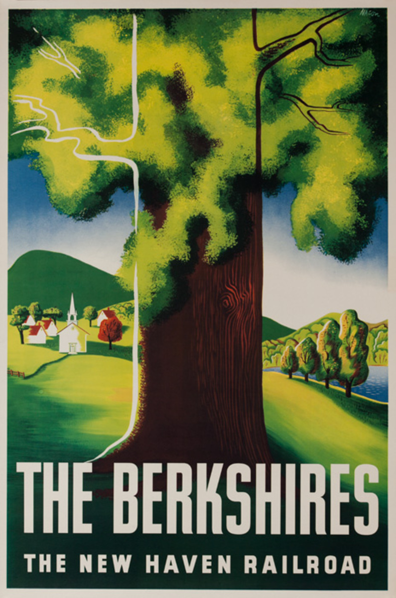 The Berkshires, The New Haven Railroad Original Travel Poster