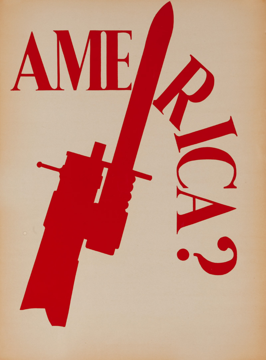 Original Anti Vietnam War Poster, America?