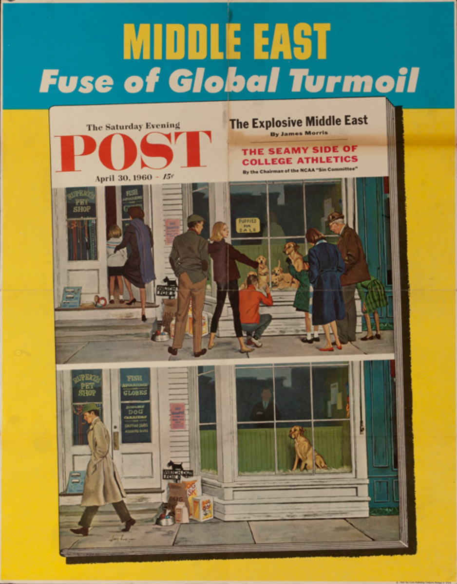 Saturday Evening Post Original Advertising Poster, April 30, 1960