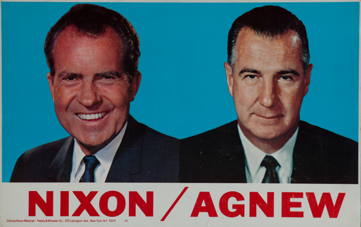 Nixon Agnew Original Campaign Poster