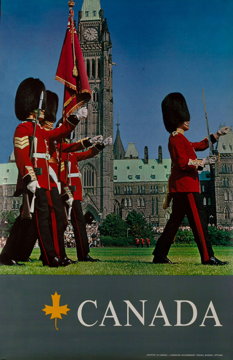 Canada Travel Poster, Changing of the Guard Ottawa