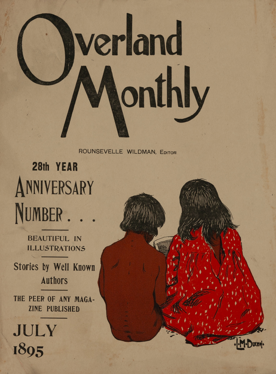Overland Monthly July 1895 Original American Literary Poster