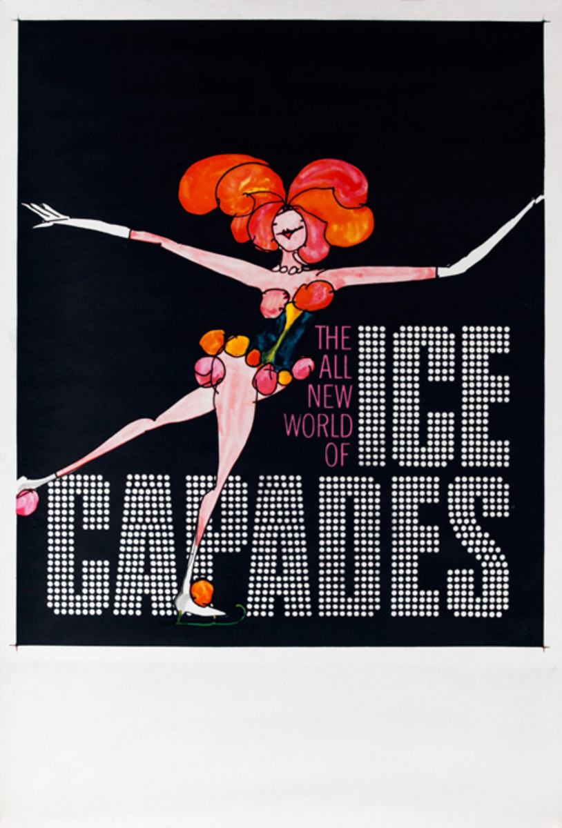 Original  Ice Capades Vintage Poster 