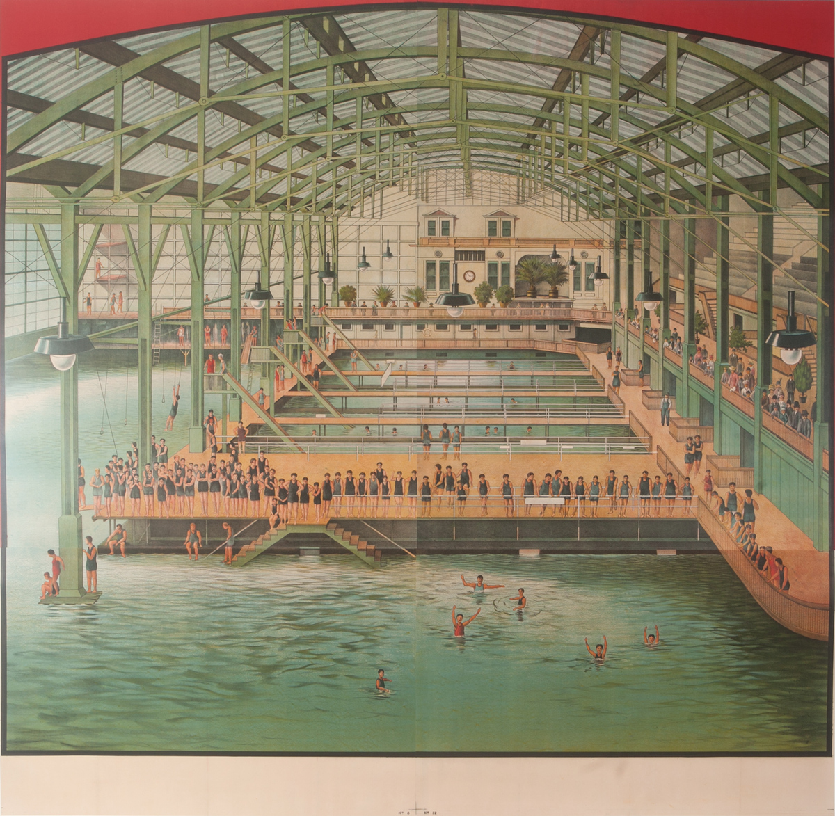 Sutro Baths Original American Advertising Poster