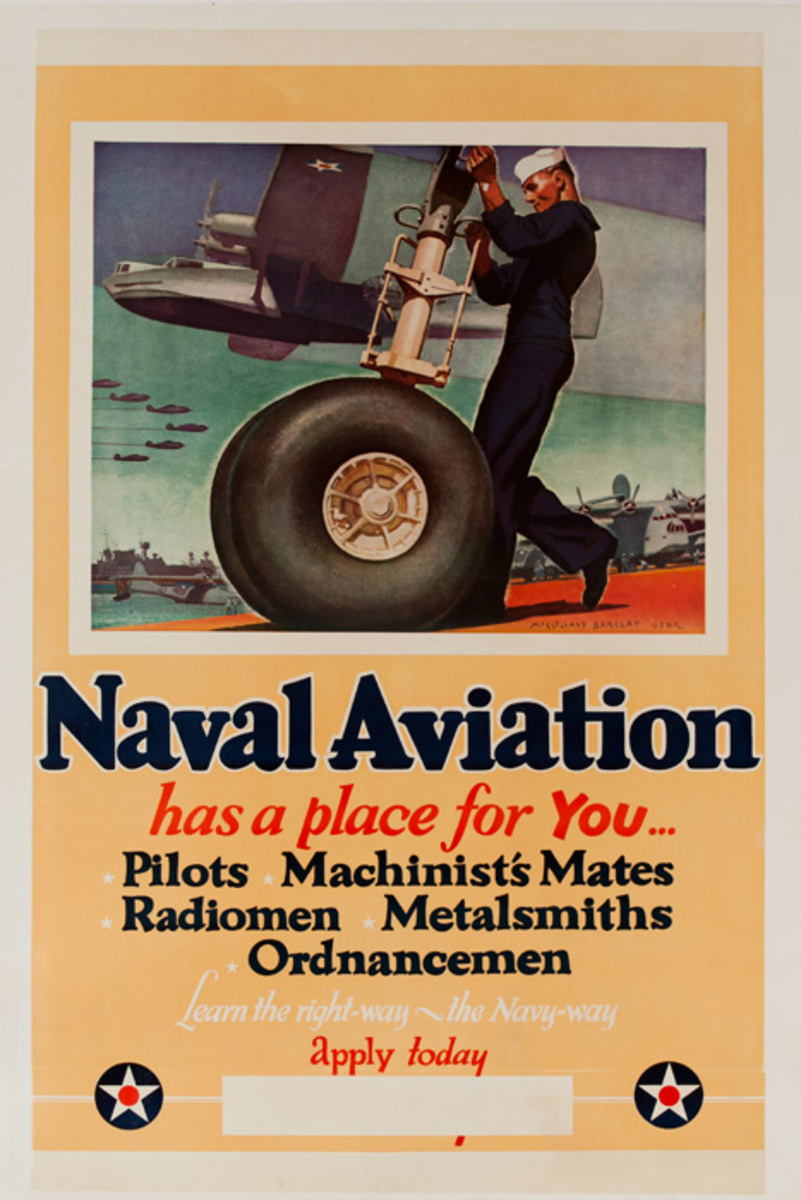 Naval Aviation has a place for You... Original American WWII Recruiting Poster