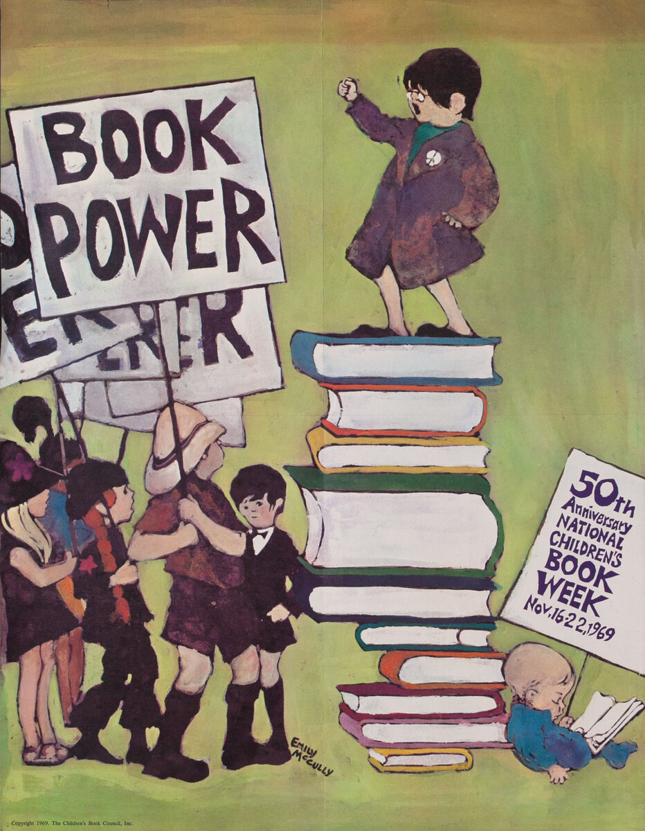 Book Power 1969 Children's Book Council Book Week Poster