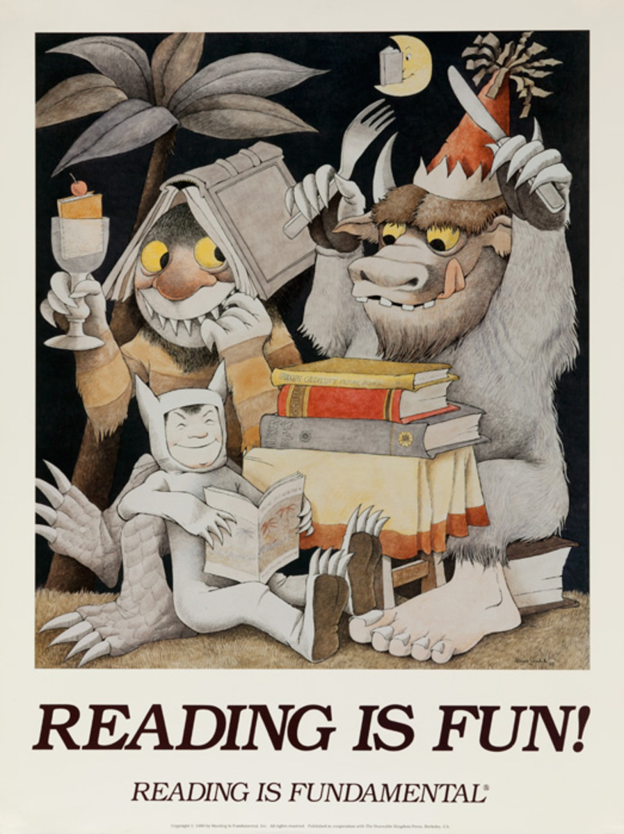 Reading is Fun Original Book Poster, Reading is Fundamental