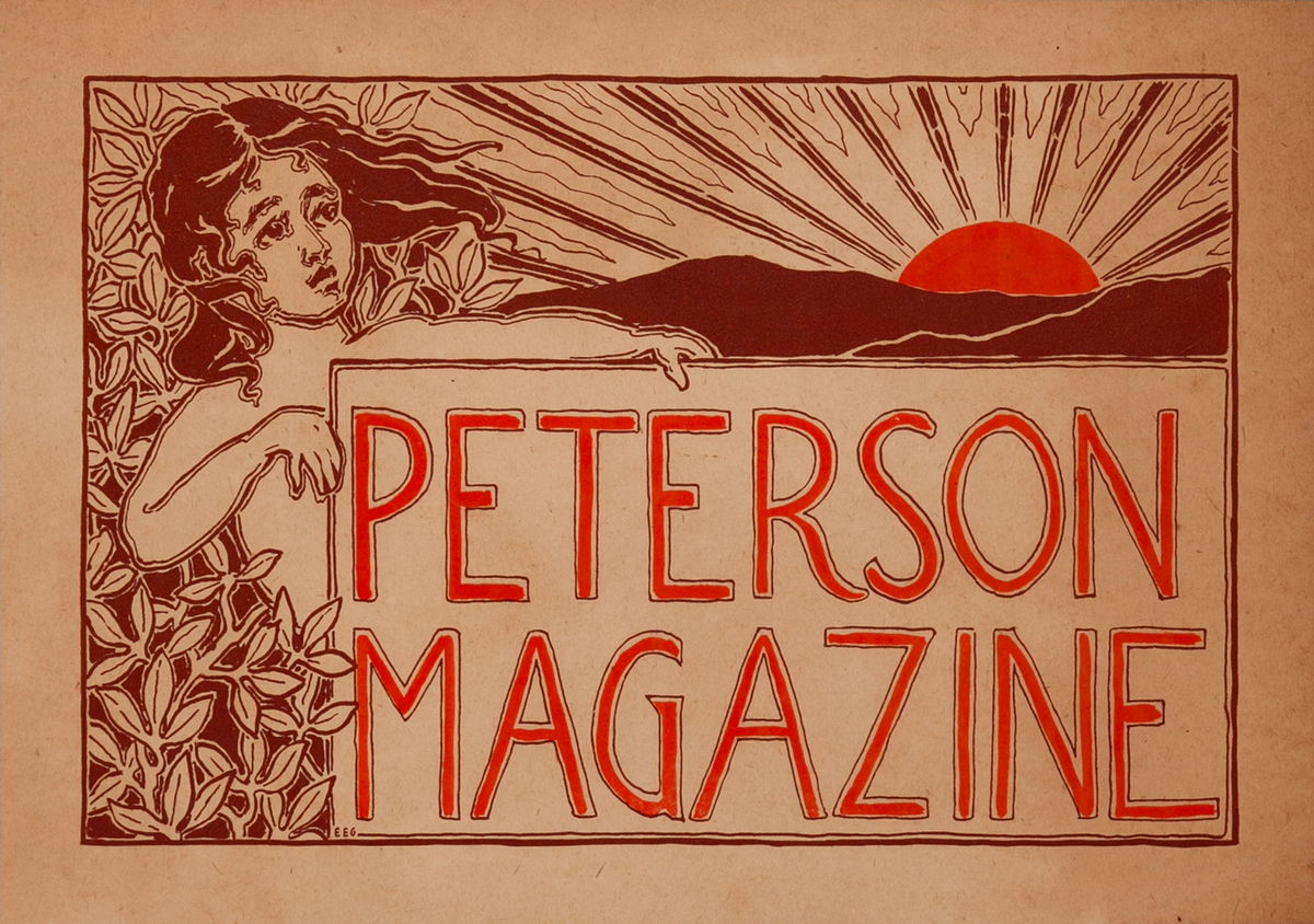 Peterson Magazine Original American Literary Poster