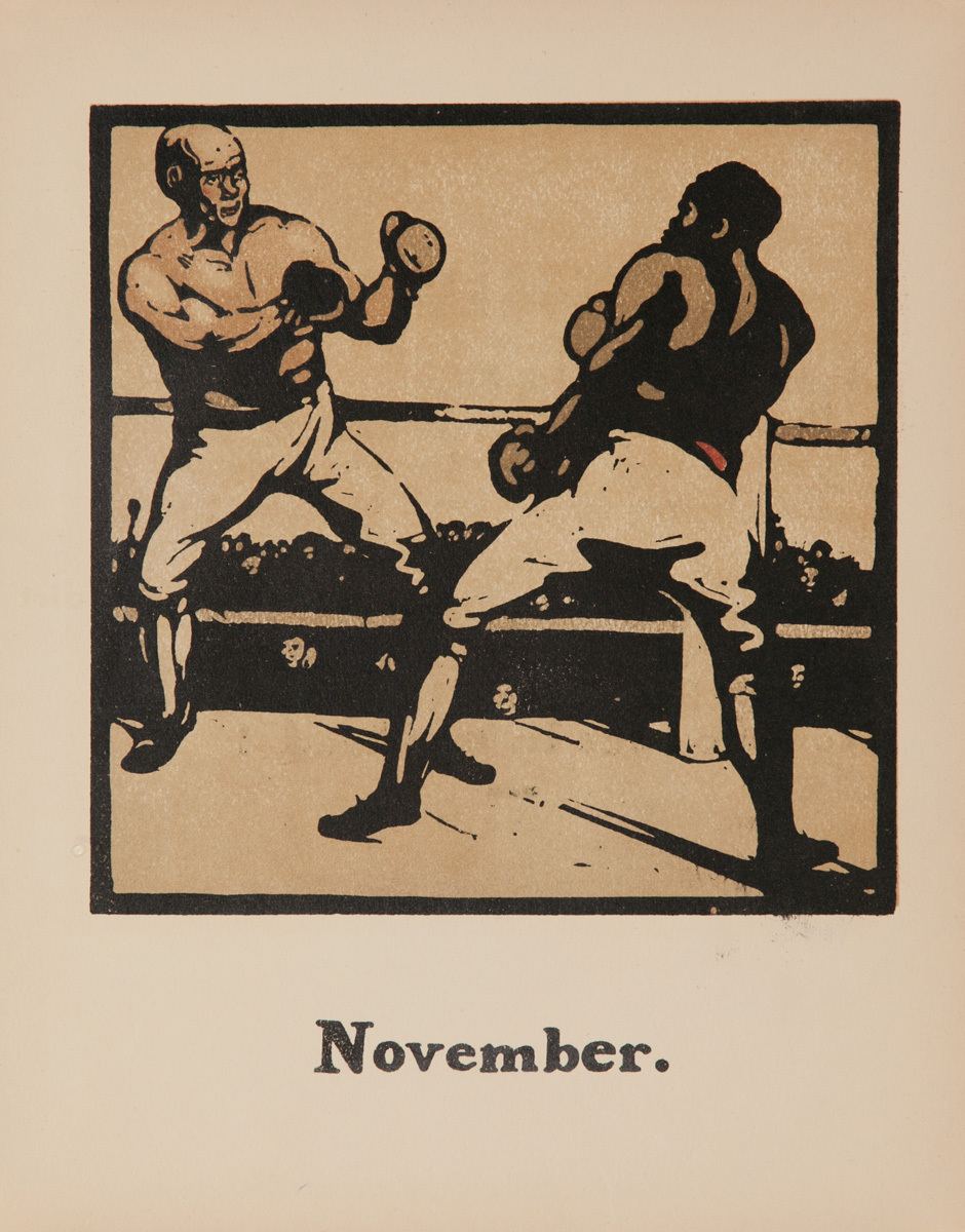 November Boxing -  Original Sports Print