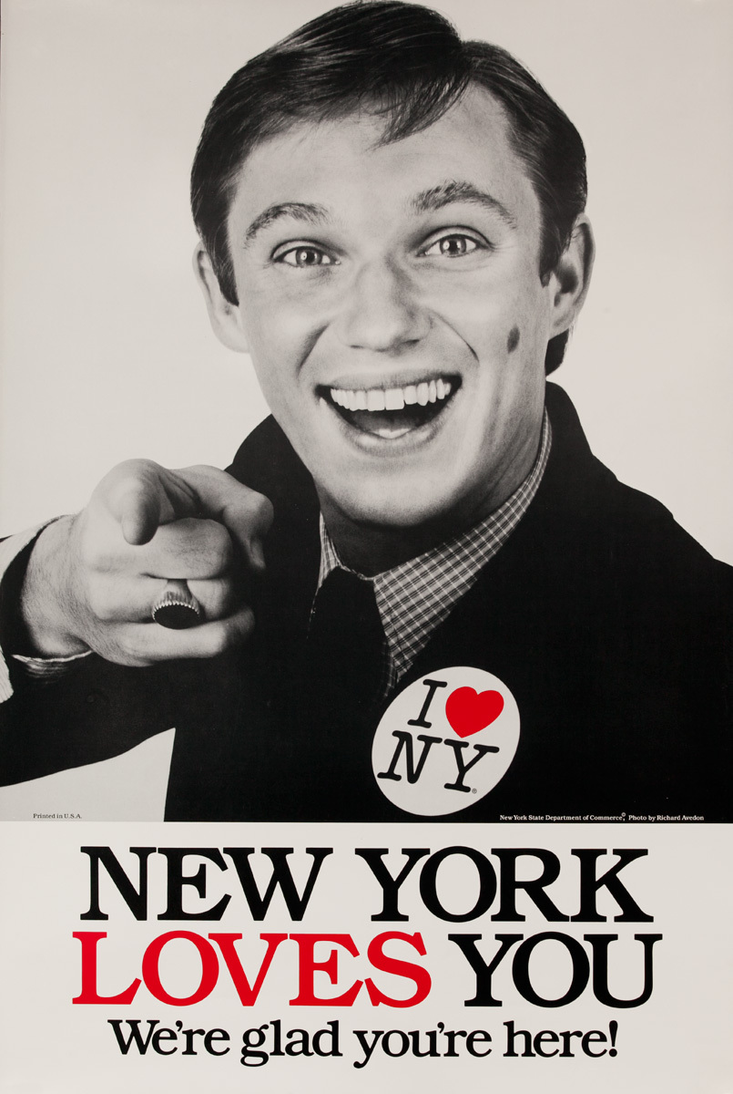 I Love NY Original New York Travel Poster, Richard Thomas