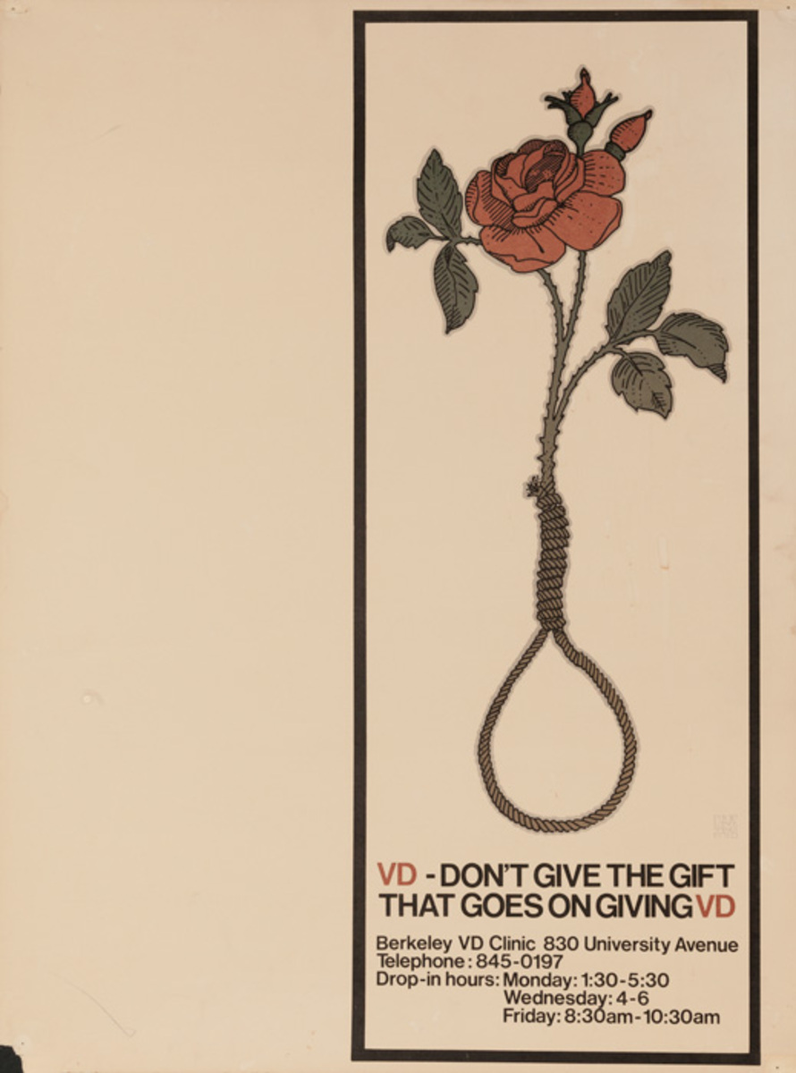 VD - Don't Give the Gift that Goes On Giving. Original Venereal Disease Health Poster
