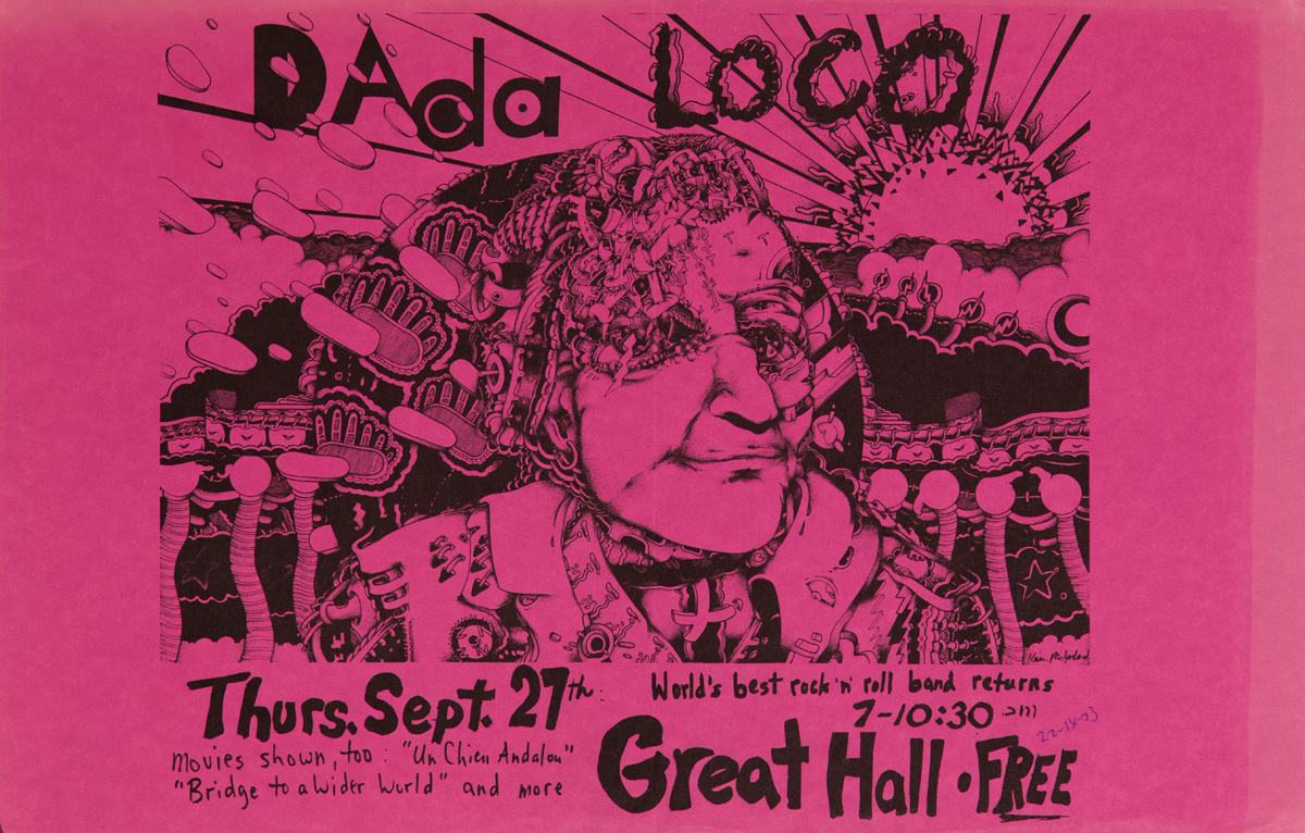 Dada Loco World's Best Rock 'n Roll band Original American Poster