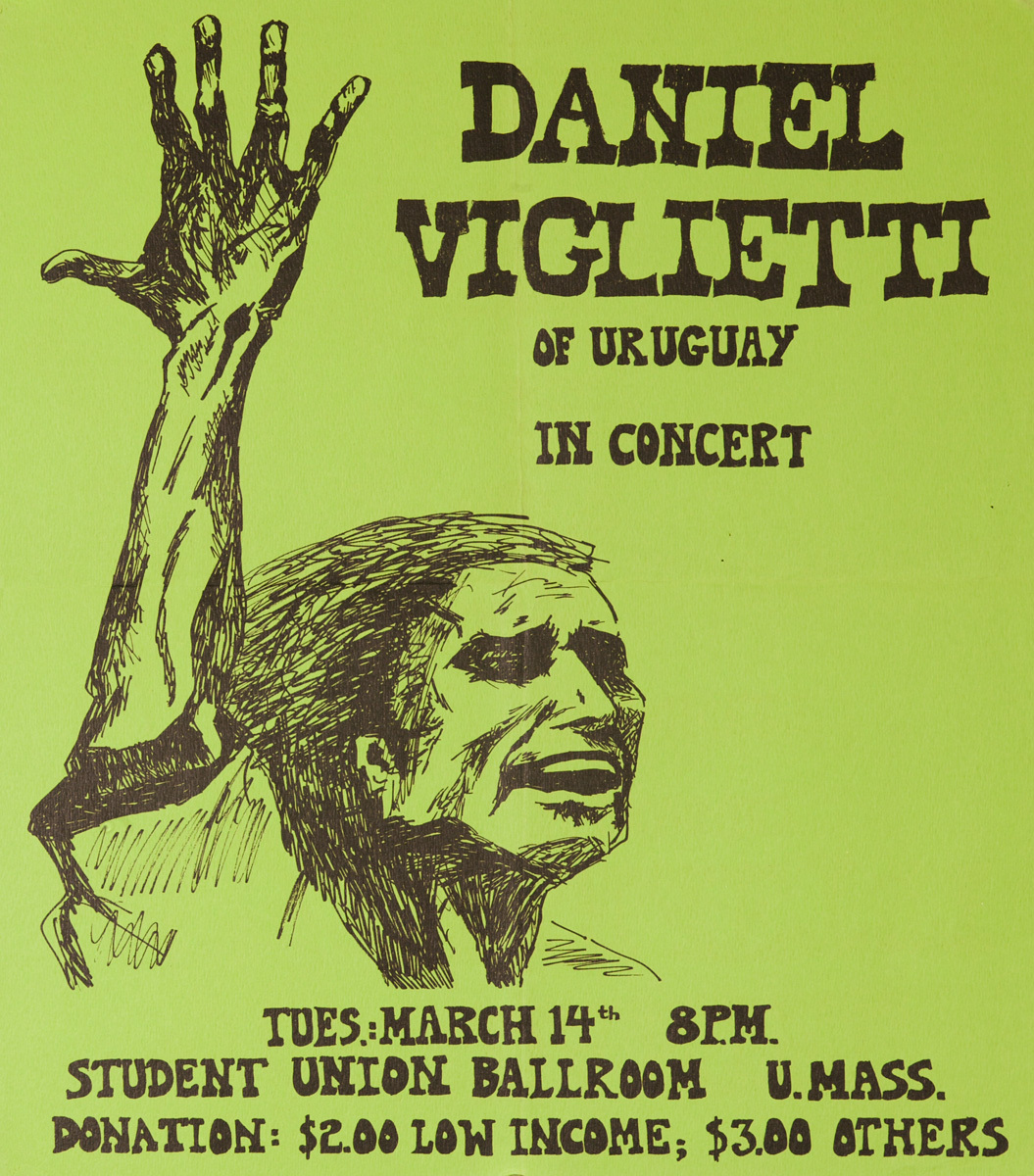 Daniel Viglietti of Uruguay in Concert Original America Poster