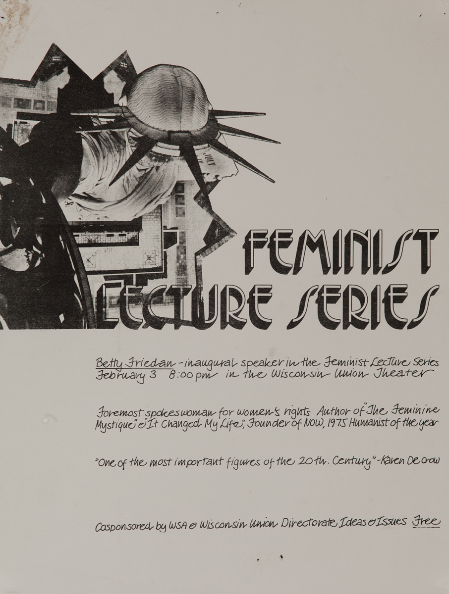 Feminist Lecture Series Original American College Poster