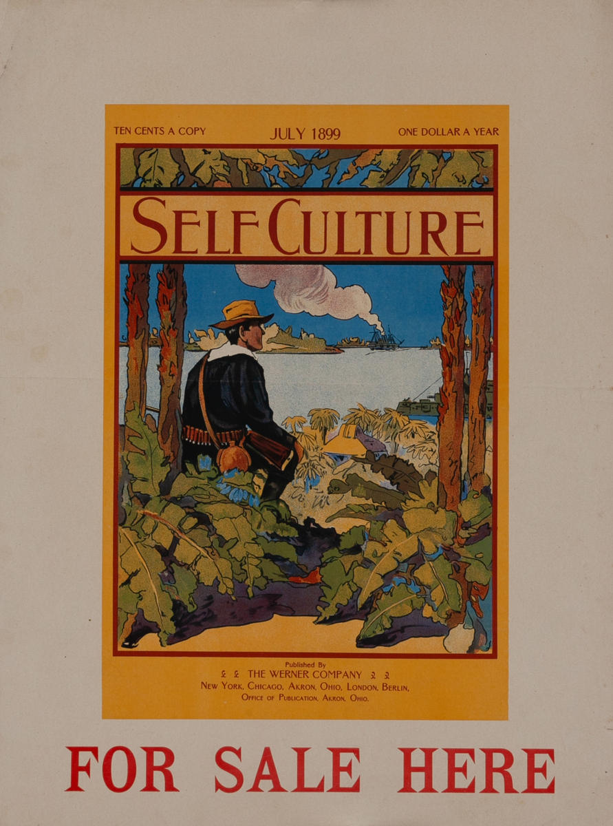 Self Culture July 1899 Original American Literary Poster