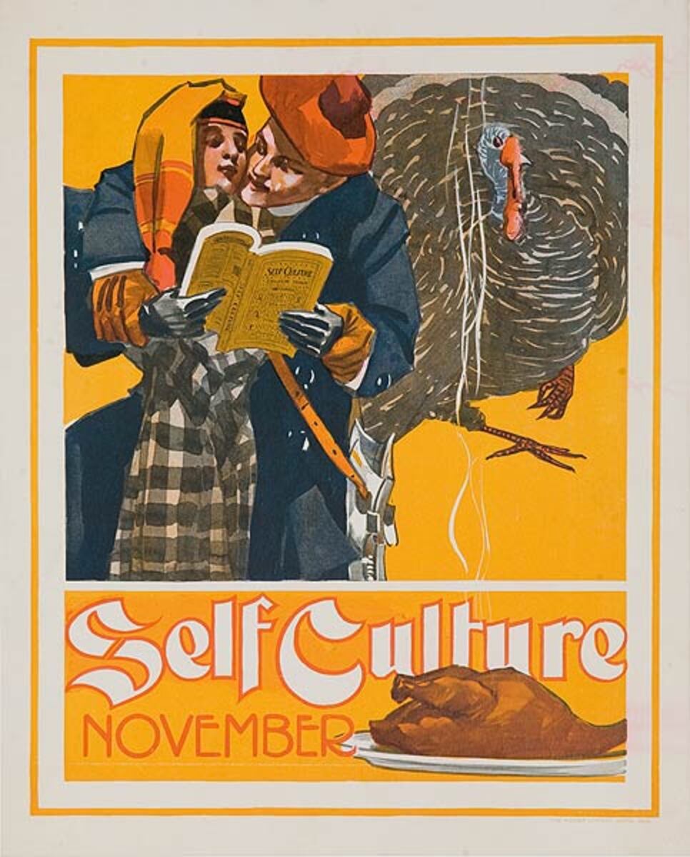 Self Culture November Original American Literary Poster 